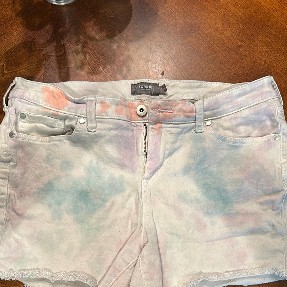 Torrid Women's Tie-Dye Denim Shorts